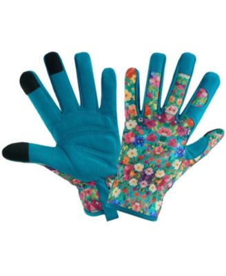 Women's Printed Touchscreen Garden Gloves Thorn-proof Grip Work