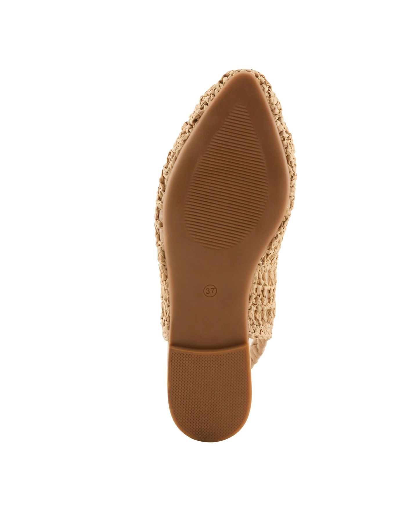 Женские балетки Azura Nantucket Ballet with Breathable Raffia Upper, цвет: Бежевый — фото 5