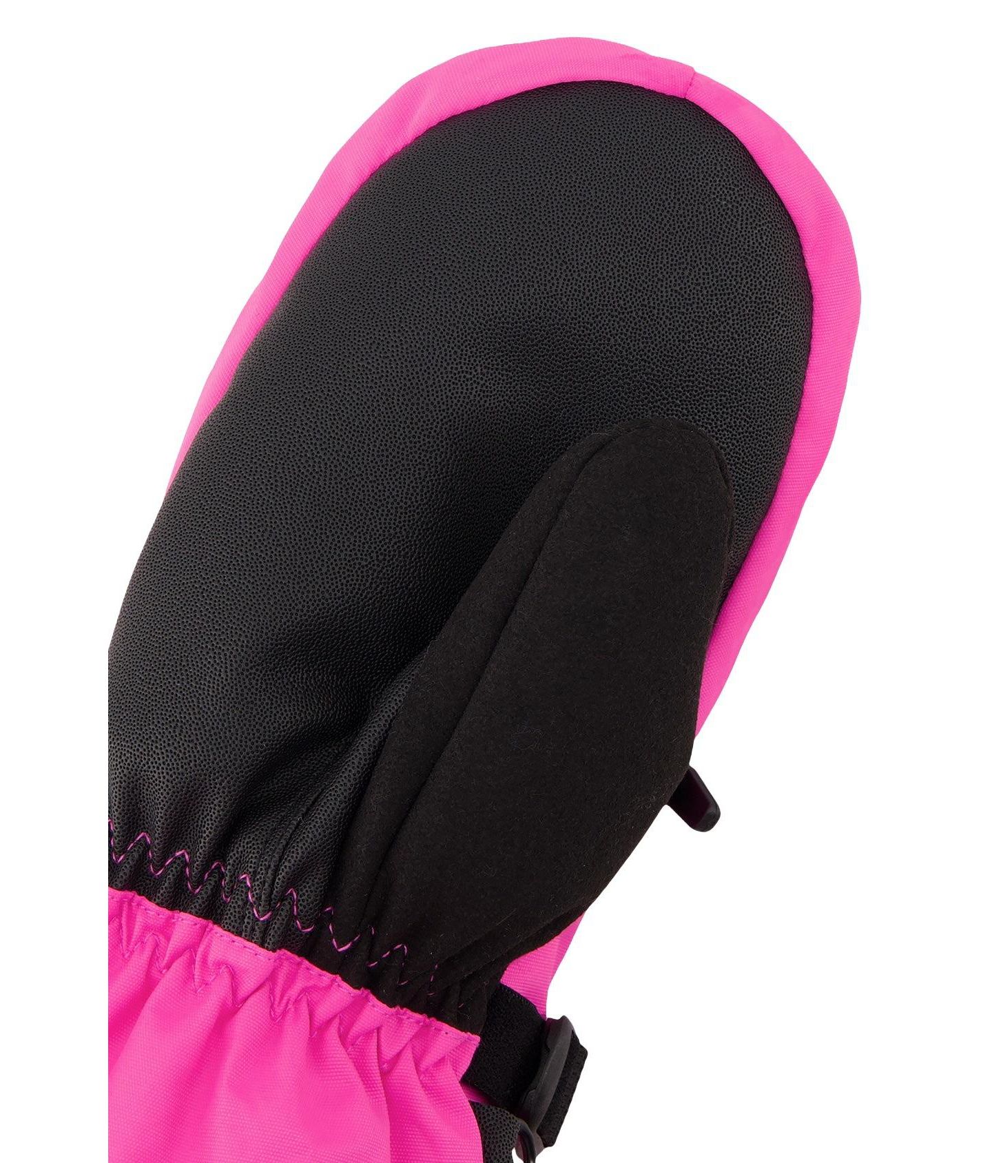 Перчатки Deux par Deux Teknik Winter Mittens для девочек, цвет: Яркий розовый — фото 5