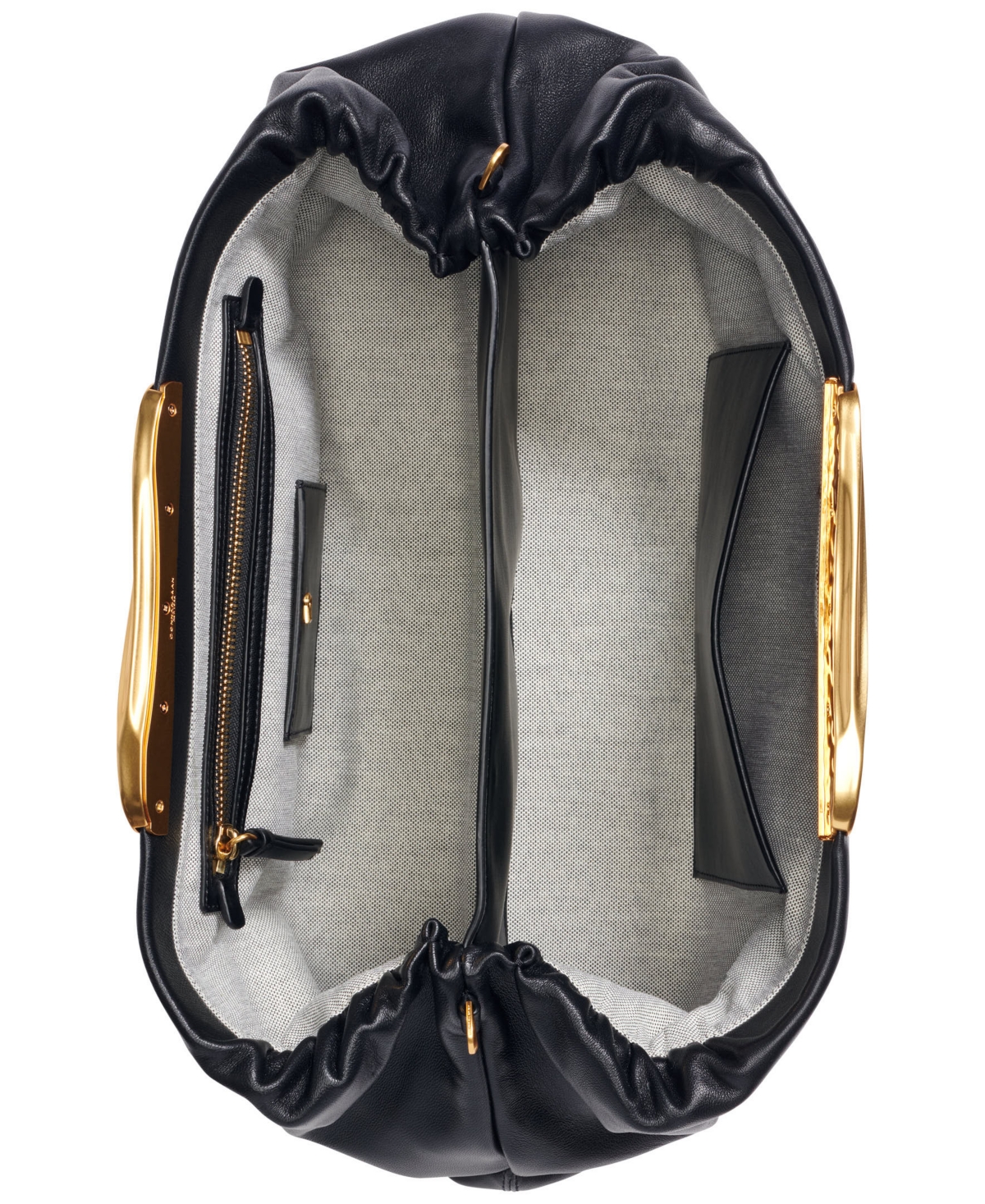 Donna Karan New York Poplin Extra-Large Leather Clutch