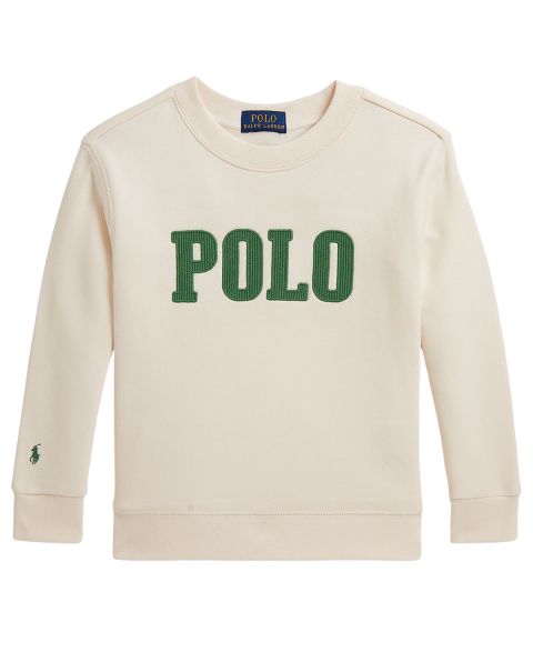 Свитшот Polo Ralph Lauren Logo Fleece Sweatshirt для мальчиков, цвет: Кремовый
