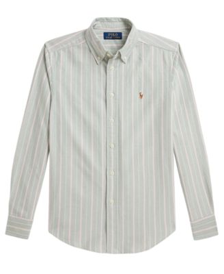 Boys' 8-20 Striped Cotton Oxford Shirt