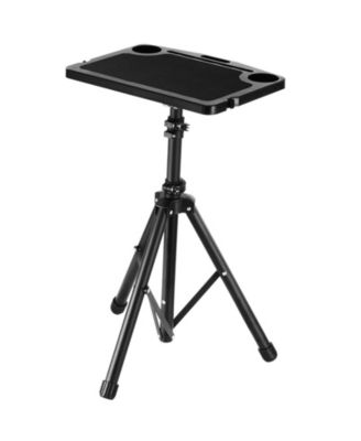 Foldable Cycling Desk, Height-Adjustable Bike and Treadmill Workstation with Cup Holders