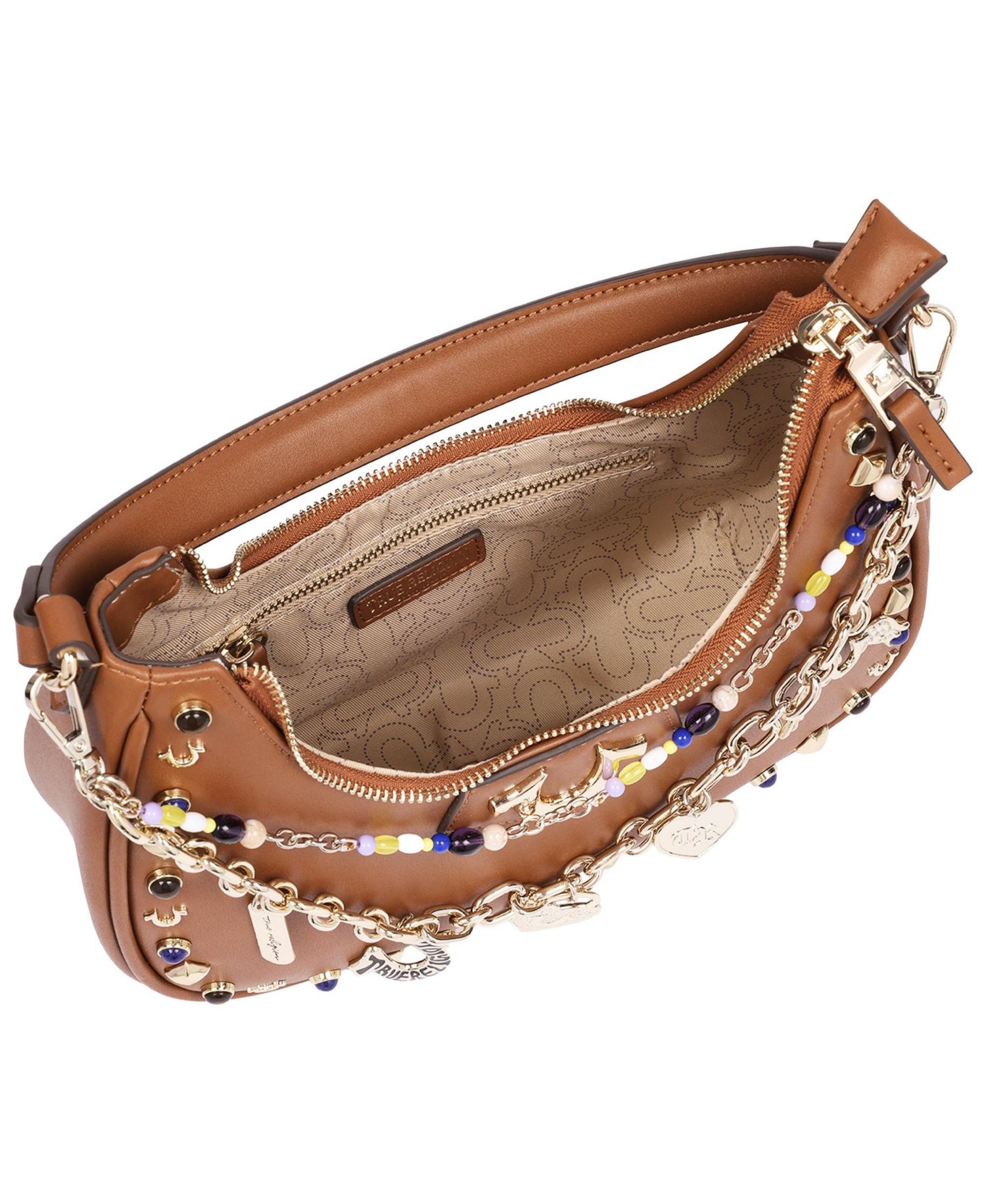 Women's Chain and Studs PU Hobo Bag