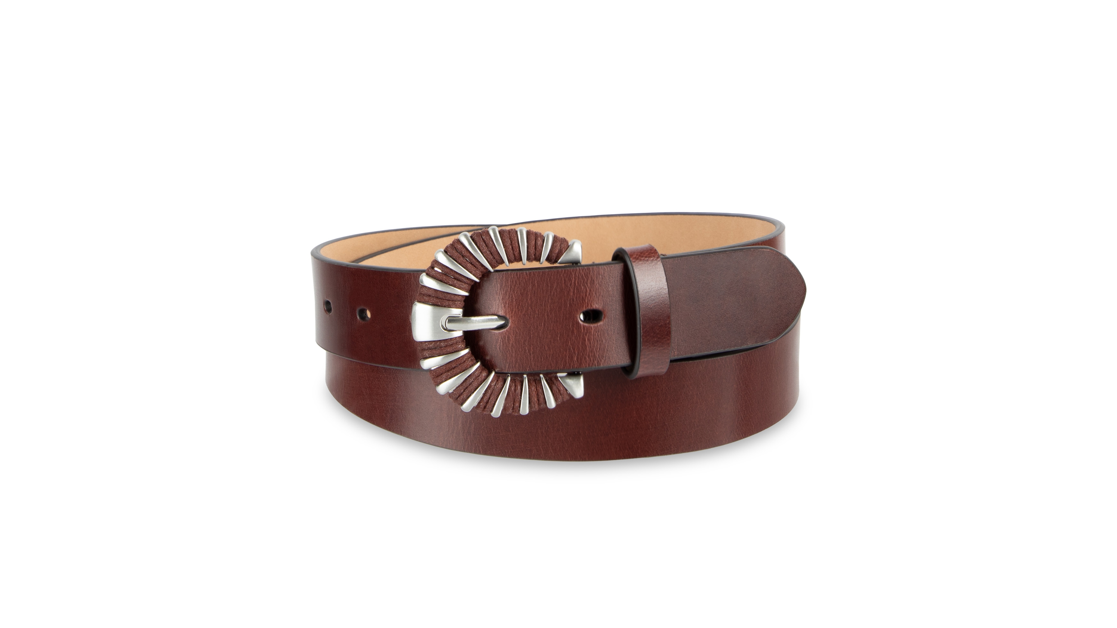 Sam Edelman Casual Wrapped Cord Buckle Belt