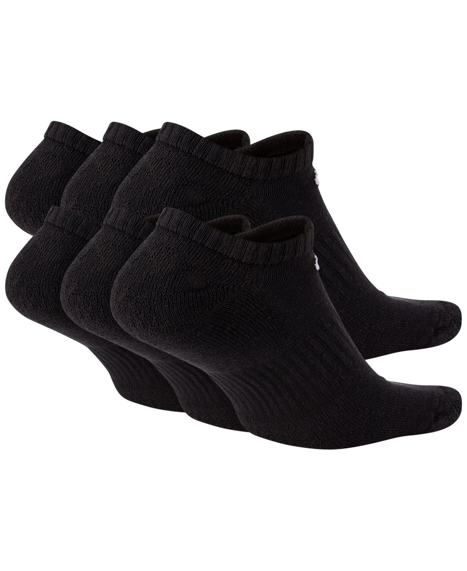 Unisex Everyday Cushioned Training No-Show Socks, 6-Pack