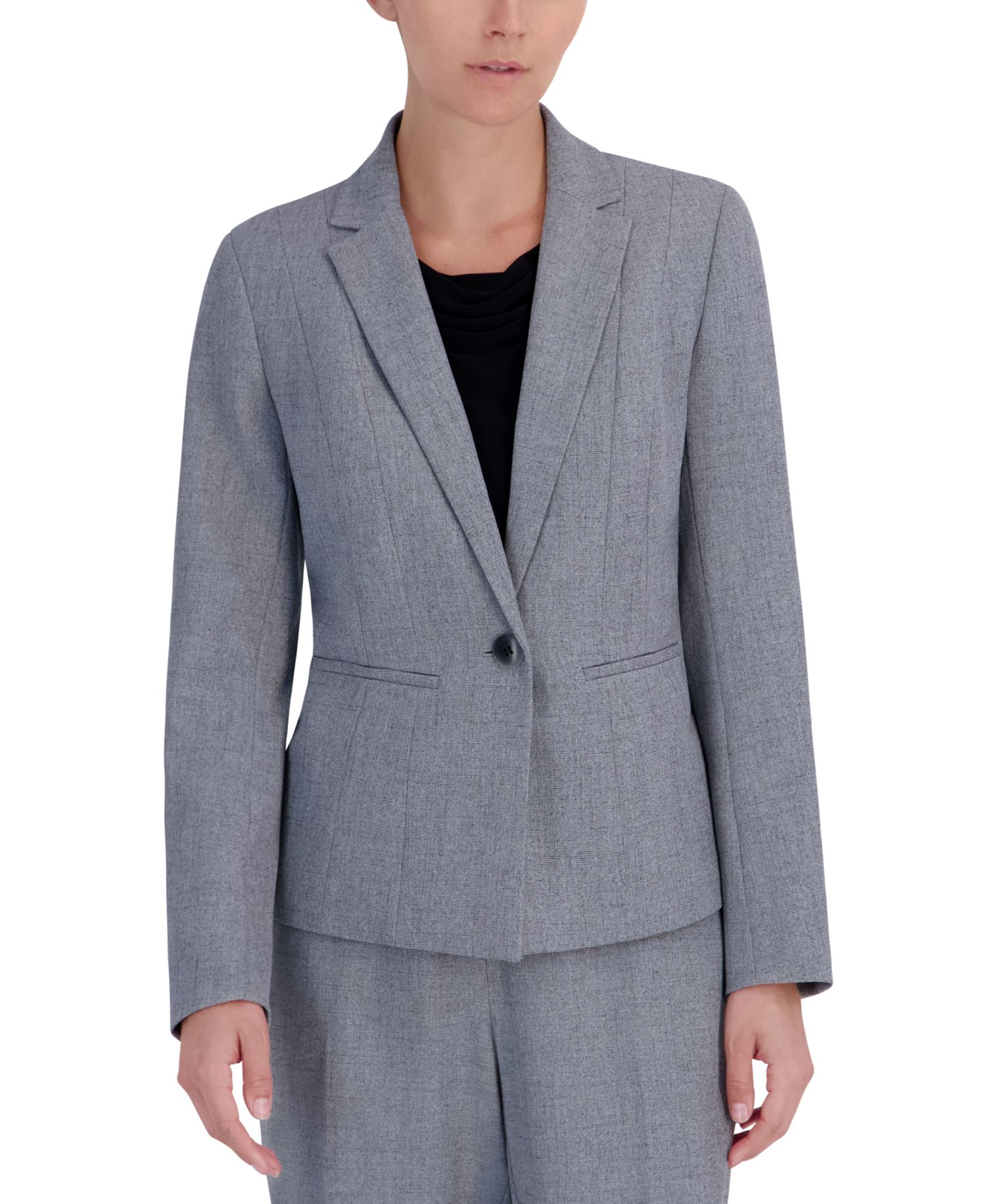 Women's Stretch Crepe One Button Blazer