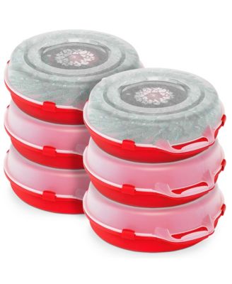 24 Inch Seasonal Holiday Christmas Plastic Wreath Storage Box
