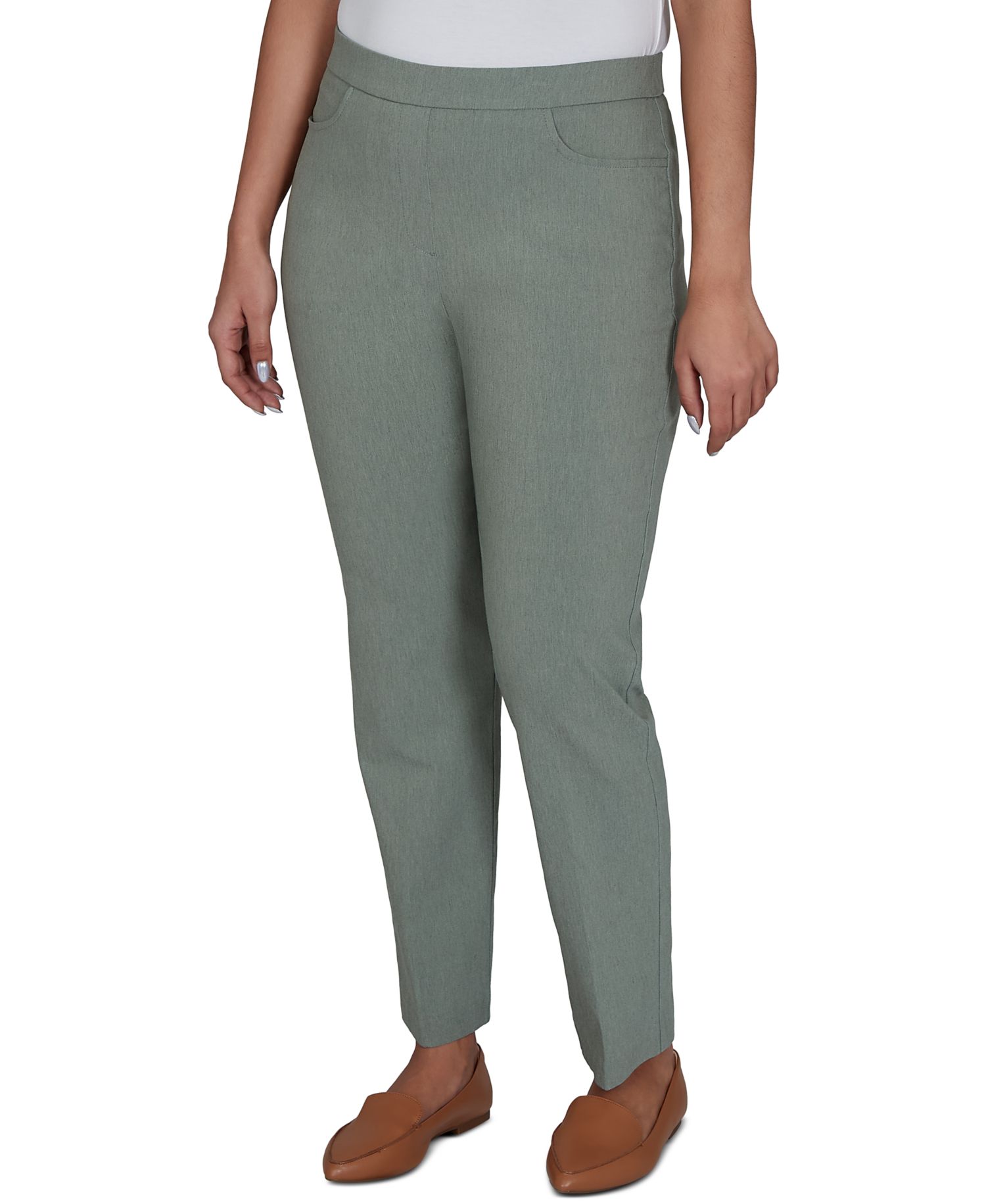 Petite Provence Millennium Pull-On Mid-Rise Straight-Leg Pants