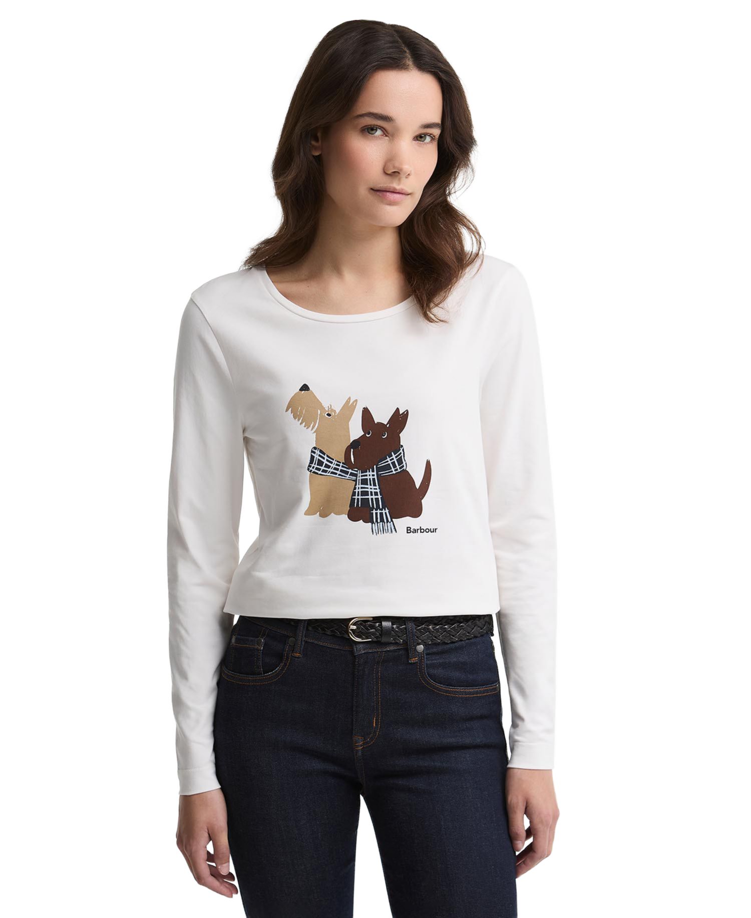 Women's Lossie Dog Duo Graphic Long-Sleeve T-Shirt