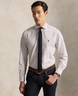 Men's Classic-Fit Plaid Brushed Oxford Shirt