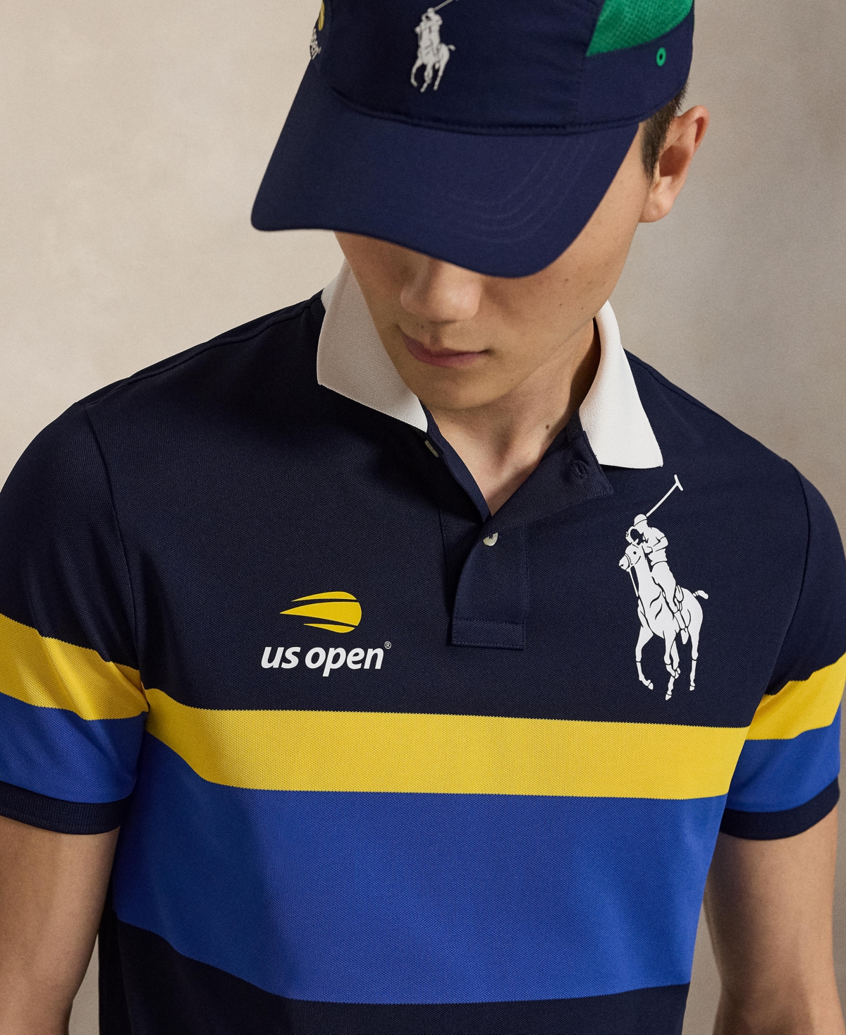 Polo Ralph Lauren Men's Us Open Ball Crew Stripe Shirt