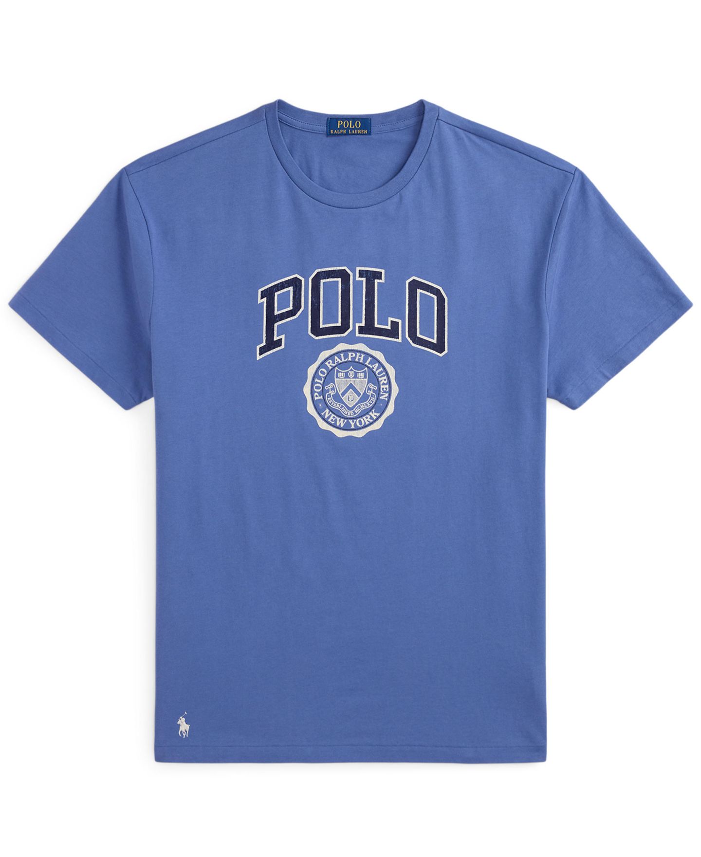 Мужская футболка Polo Ralph Lauren Men' Classic-Fit Logo, цвет: Синий — фото 5