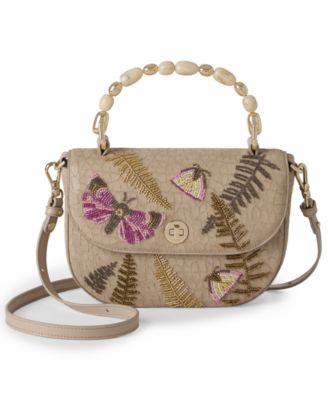Portia Woodland Small Leather Crossbody Handbag