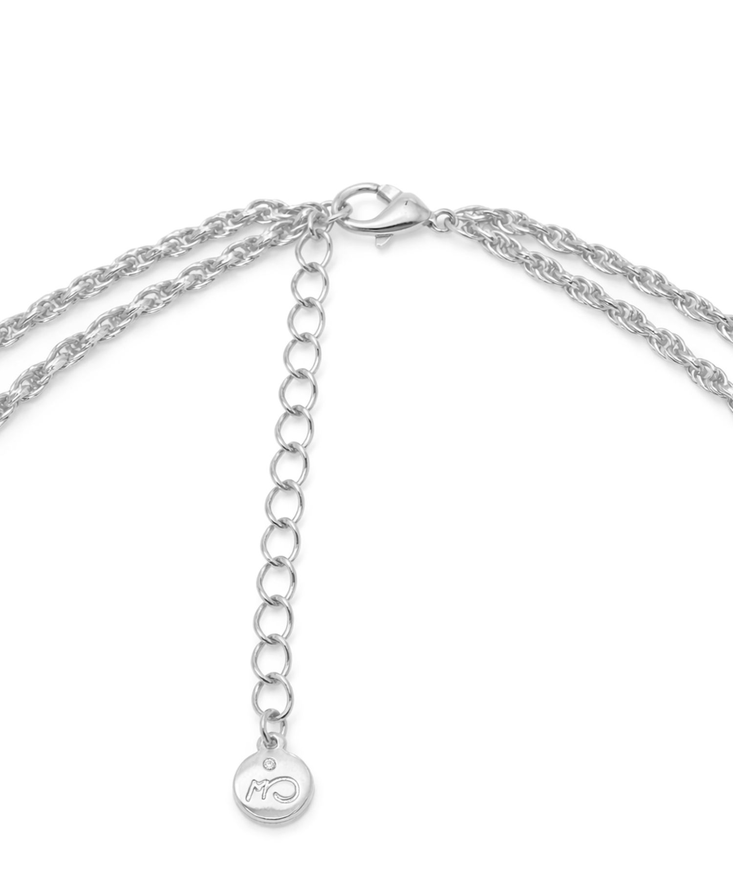 Silver Plated Knotted Chain Necklace