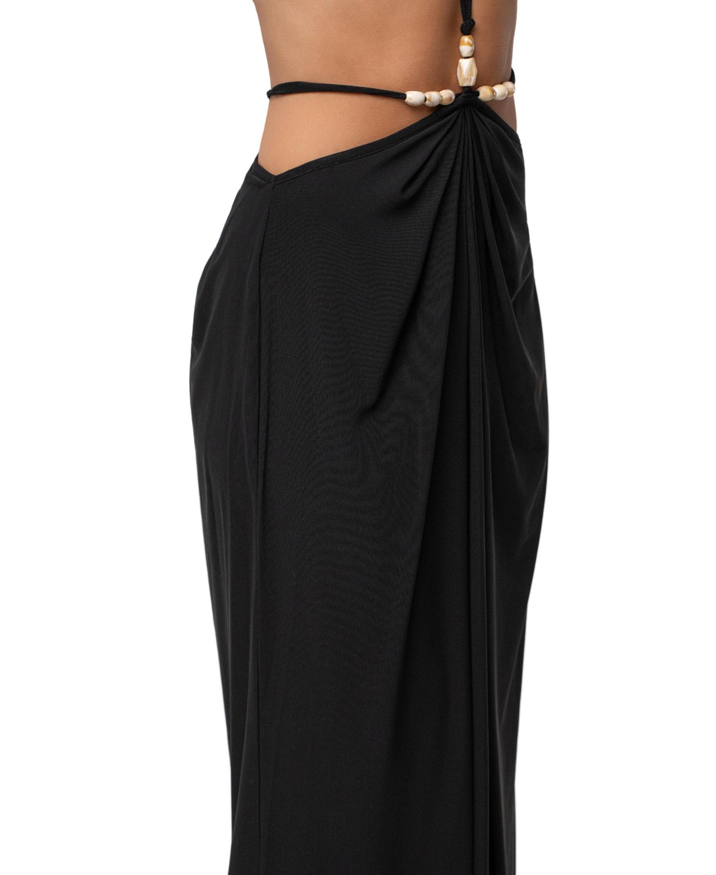 Женская юбка JLUXLABEL Hera Draped Maxi, цвет: Чёрный — фото 11