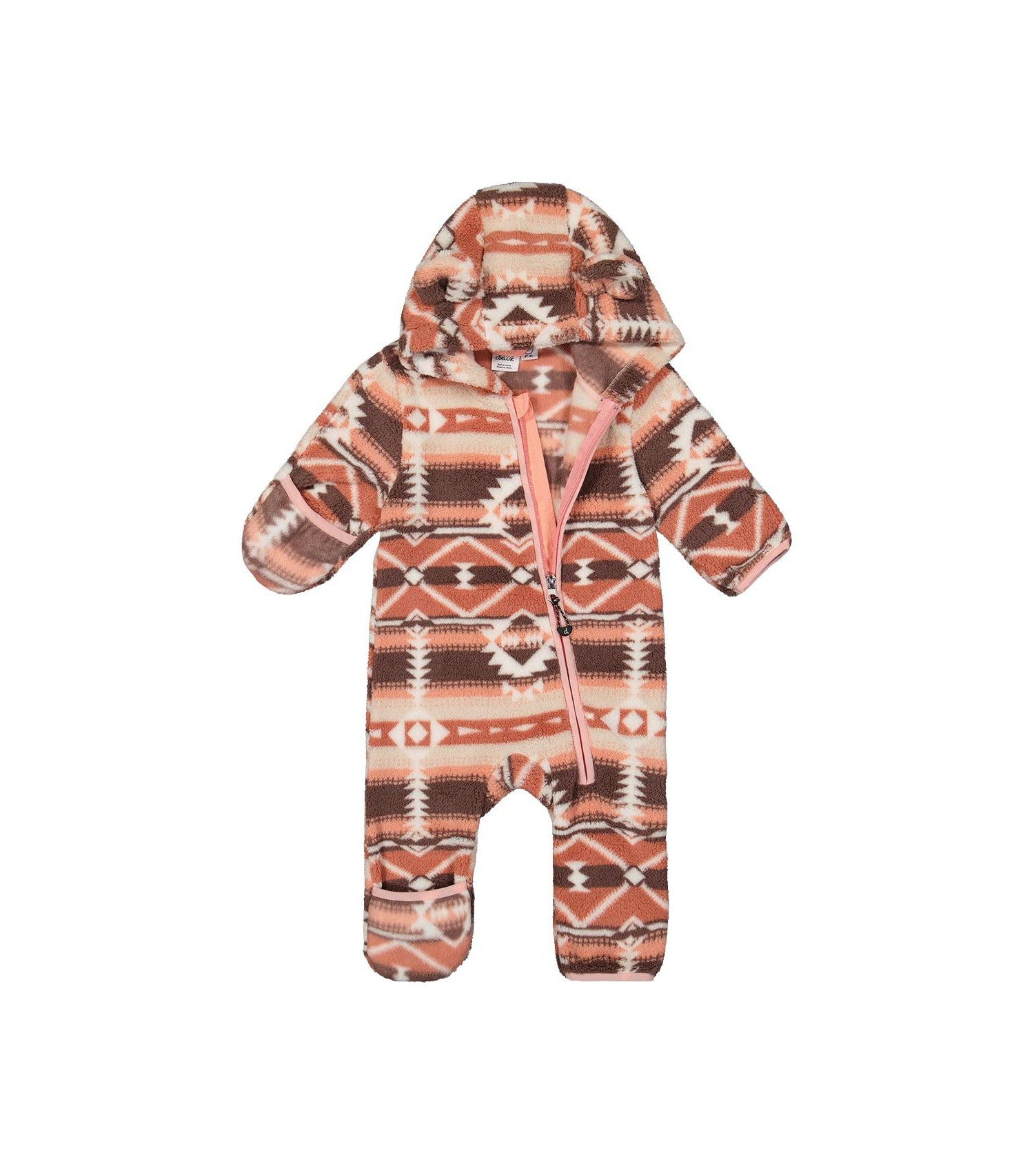 Baby Girls (3M- 24M) Mid-Season Plush One-Piece Outerwear Aztec