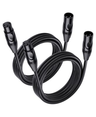 Balanced Oxygen-Free Copper XLR Microphone Cables, 2-Piece Set