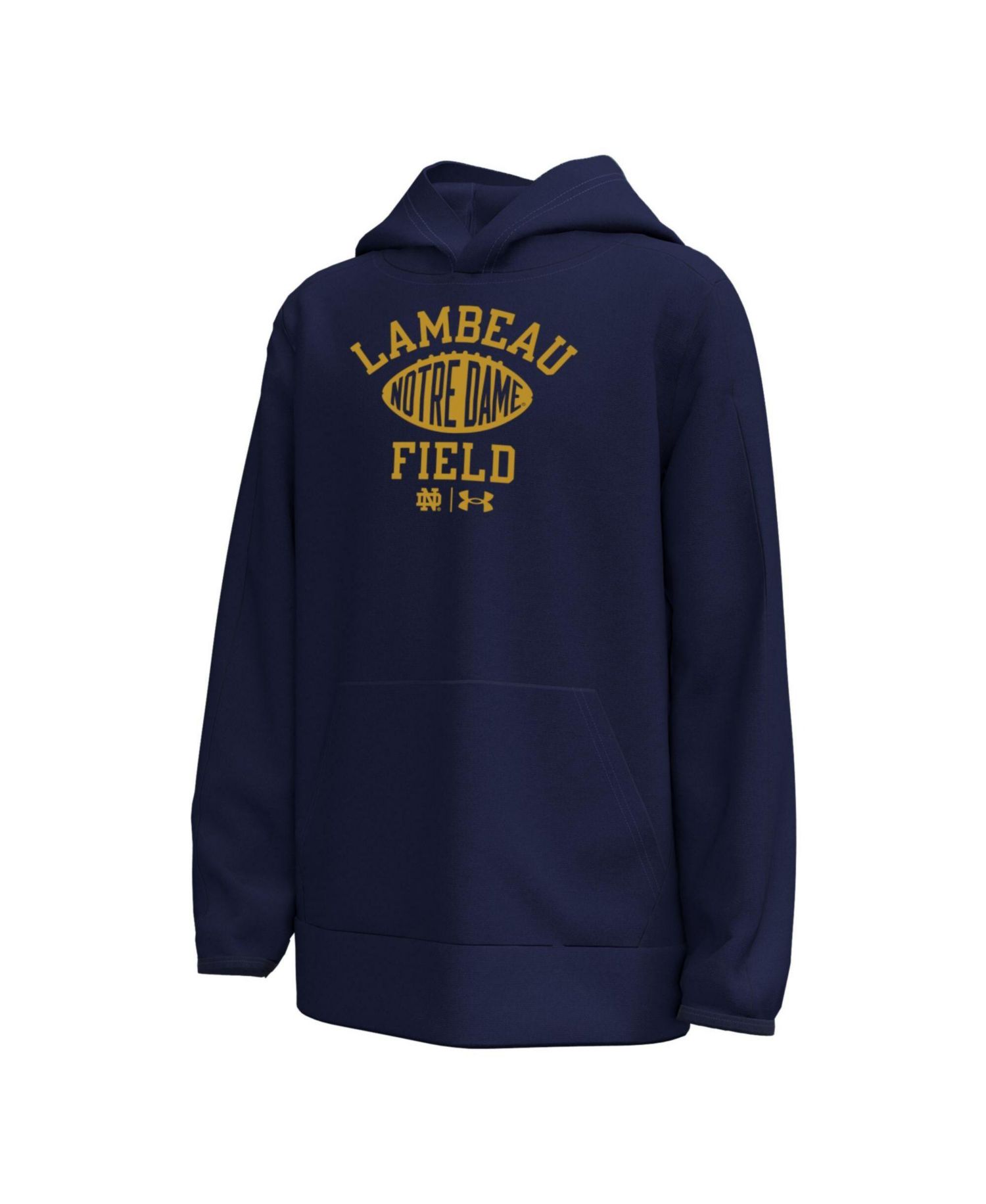 Big Boys and Girls Navy Notre Dame Fighting Irish 2026 Shamrock Series Arch Field Sign Fleece Hoodie