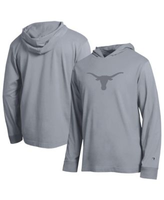 Men's Gray Texas Longhorns Tonal All-Star Long Sleeve Hooded T-Shirt