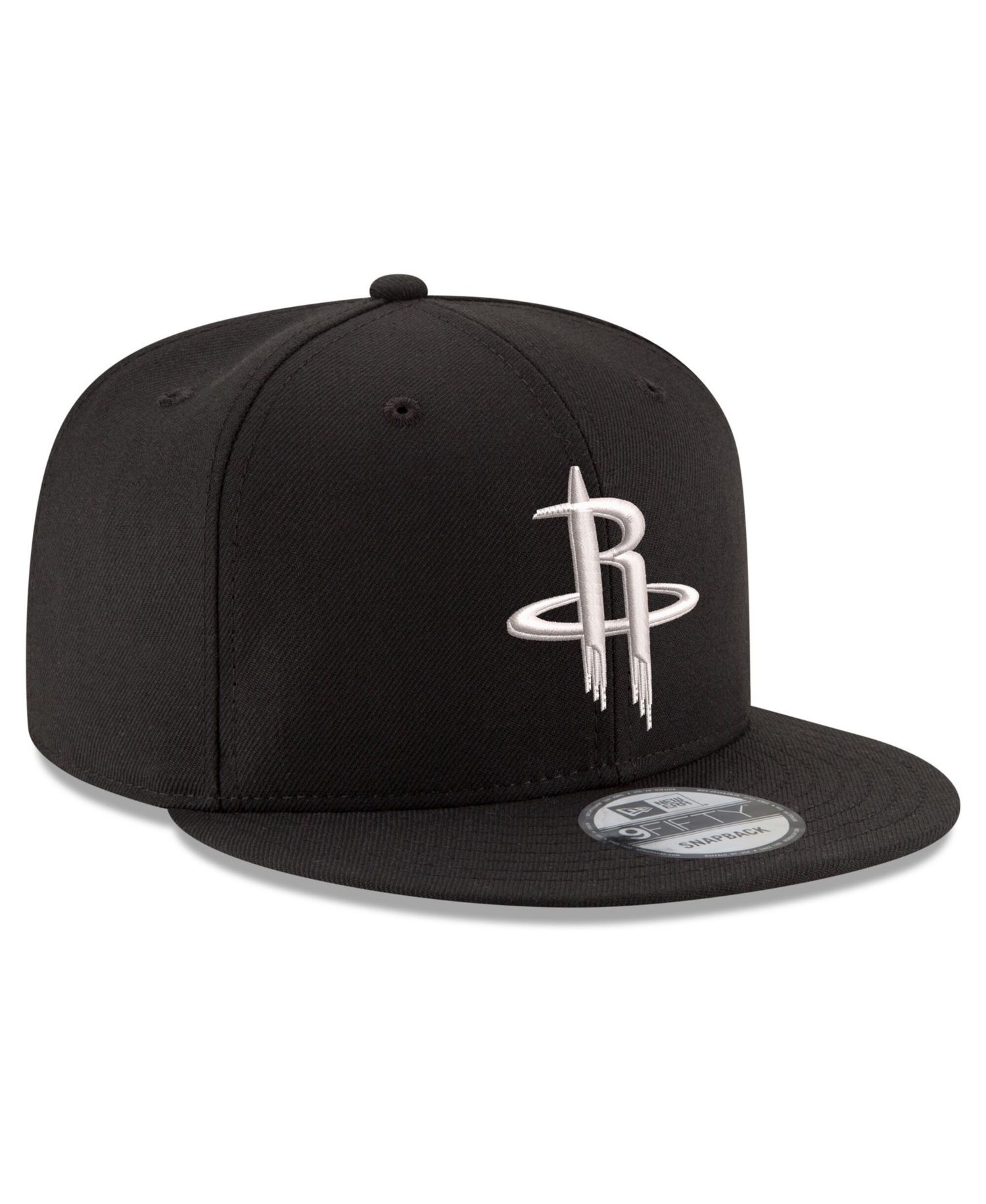 Men's Black Houston Rockets 9FIFTY Snapback Hat