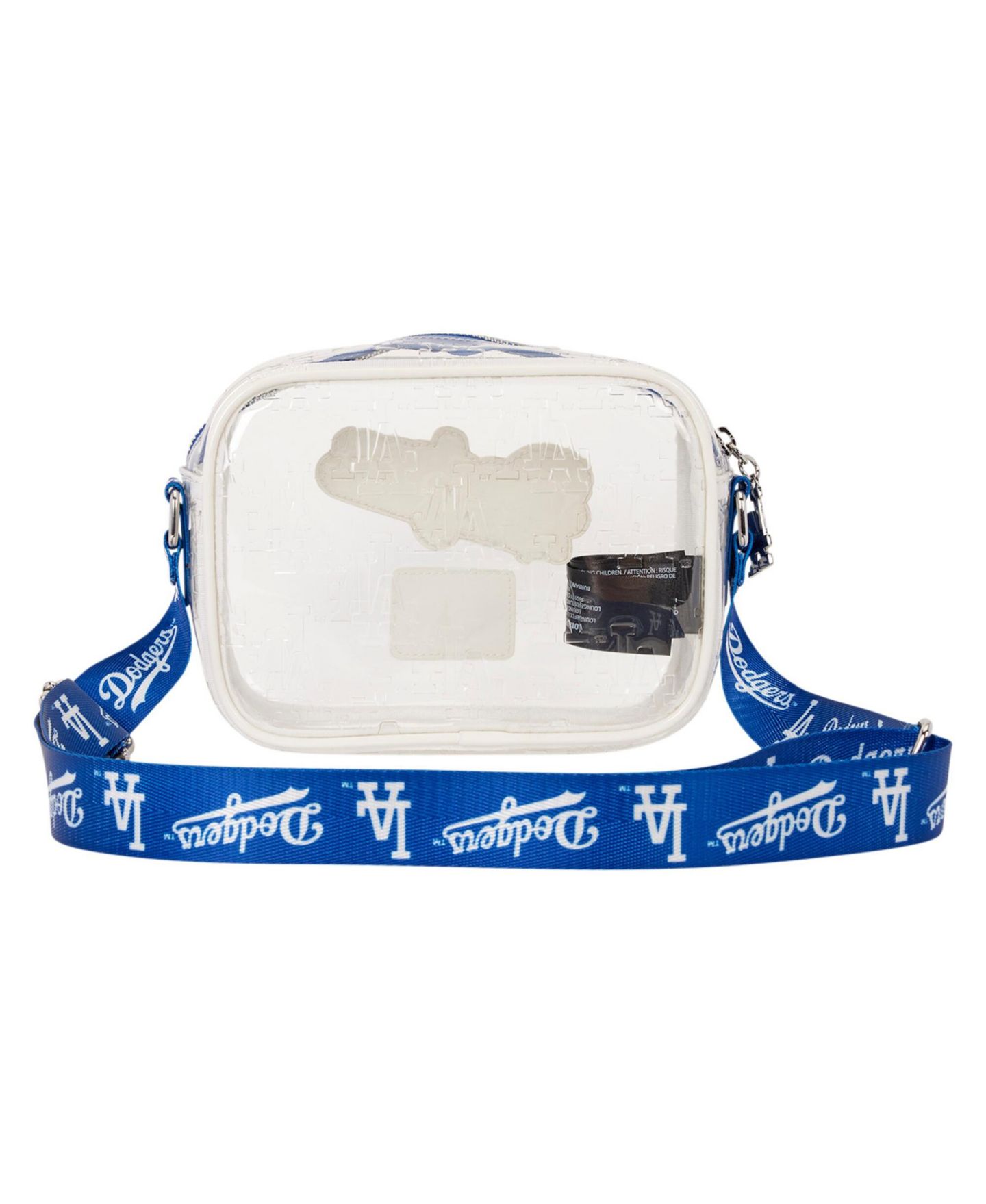 Женская сумка Loungefly Los Angeles Dodgers Clear All Over Logo Crossbody — фото 4