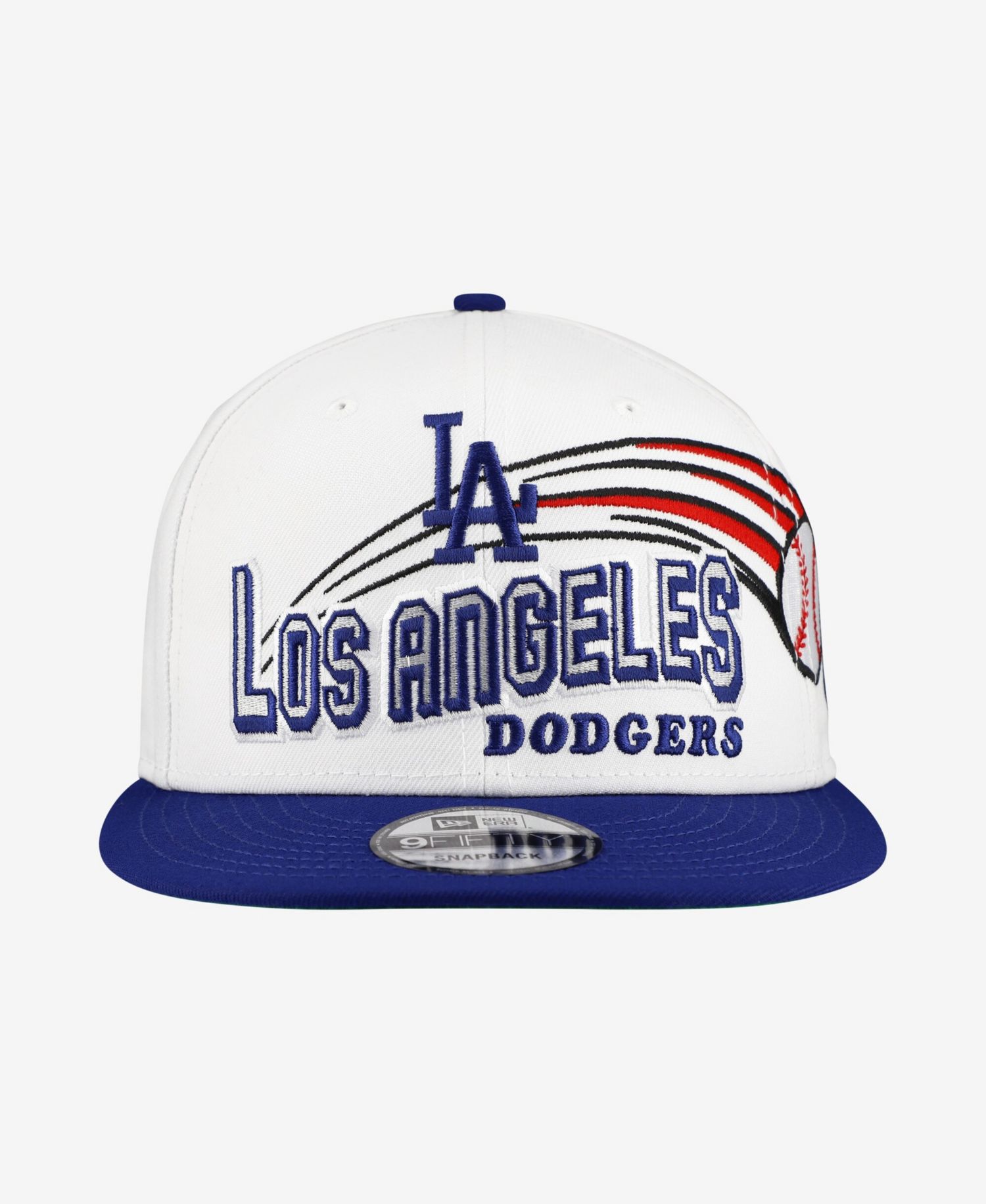 Men's White Los Angeles Dodgers Retro Sweep 9FIFTY Snapback Hat