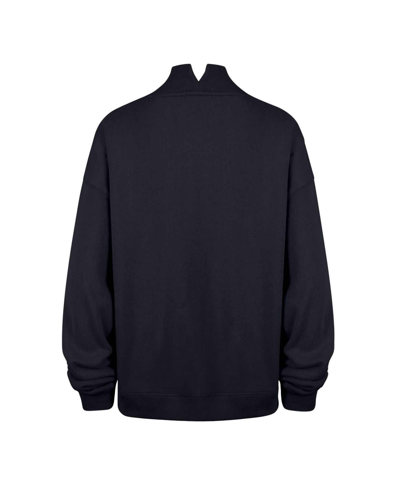 47 Brand Women's Navy Chicago Bears Oversized Vantage Mock Neck Sweatshirt