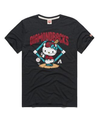 Men's and Women's Charcoal Arizona Diamondbacks Hello Kitty Tri-Blend T-Shirt
