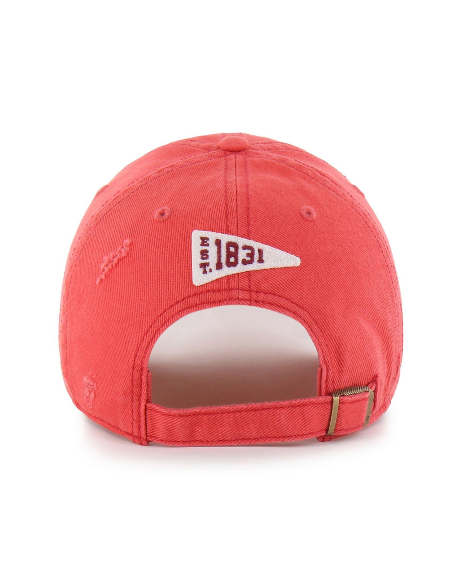 47 Brand Men's and Women's Crimson Alabama Crimson Tide Well-Worn Seymore Clean Up Adjustable Hat