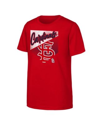 Big Boys and Girls Red St. Louis Cardinals Prime Plate T-Shirt