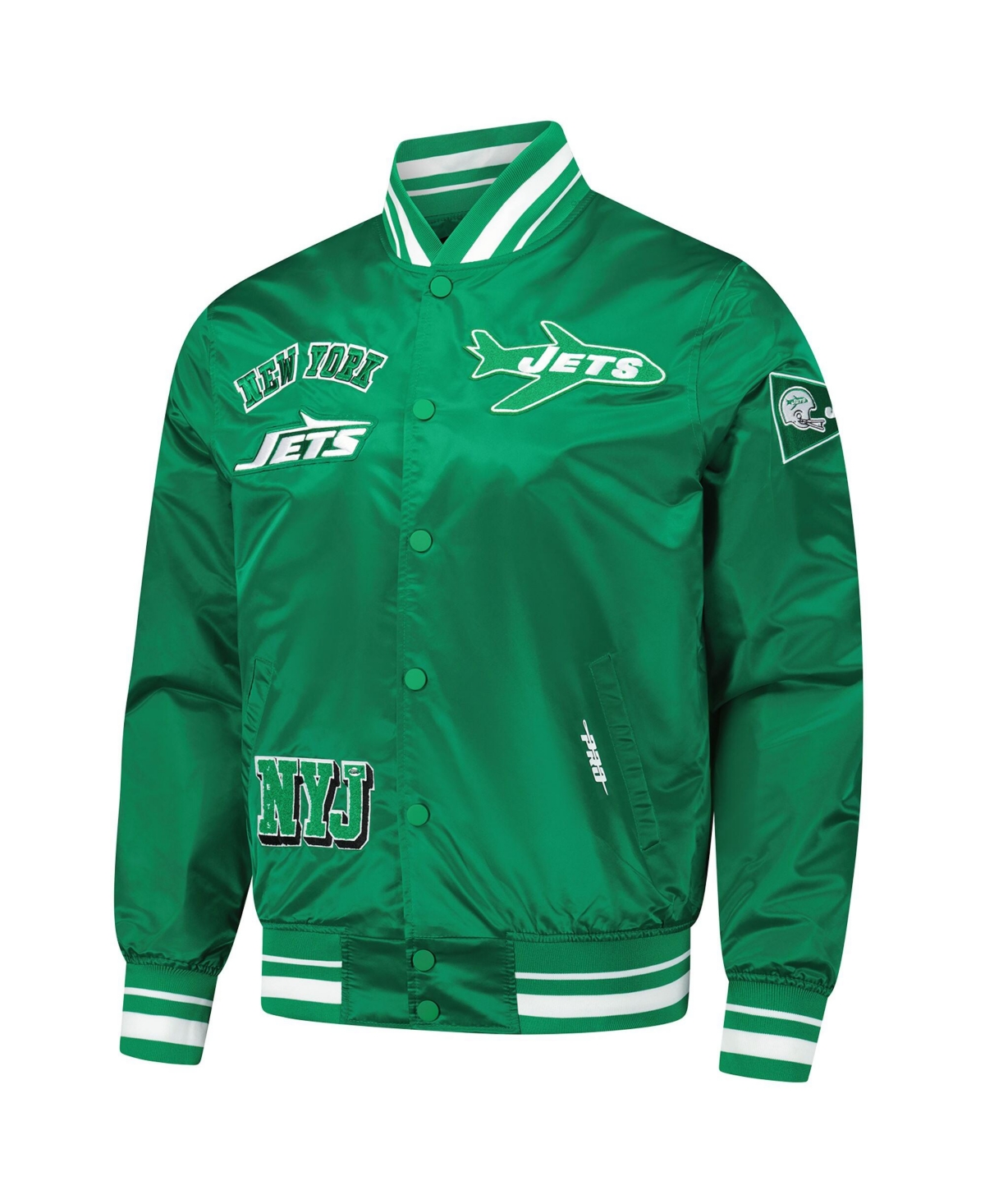 Pro Standard Men's Green New York Jets Sublimated Satin Full-Snap Jacket