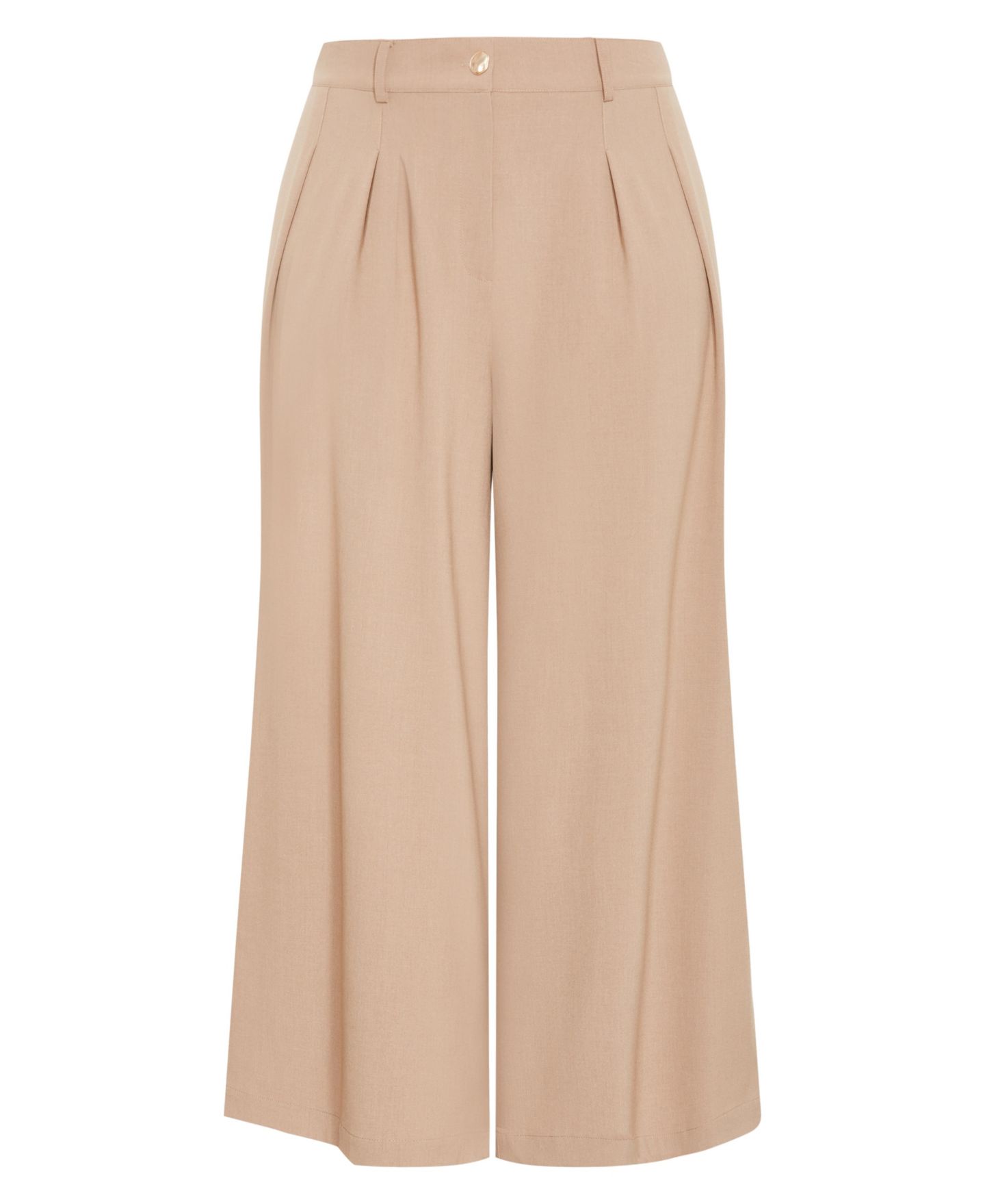 Женские брюки CITY CHIC Plus Size Abbigail Wide Leg Pant, цвет: Серо-коричневый меланжевый — фото 4