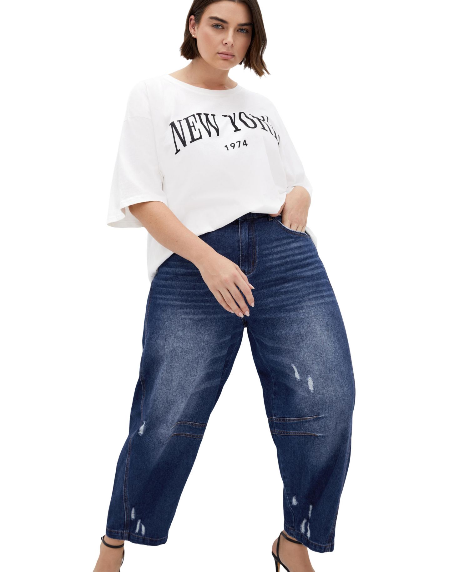 Women's Plus Size Harley Fit Bea Barrel Leg Jean