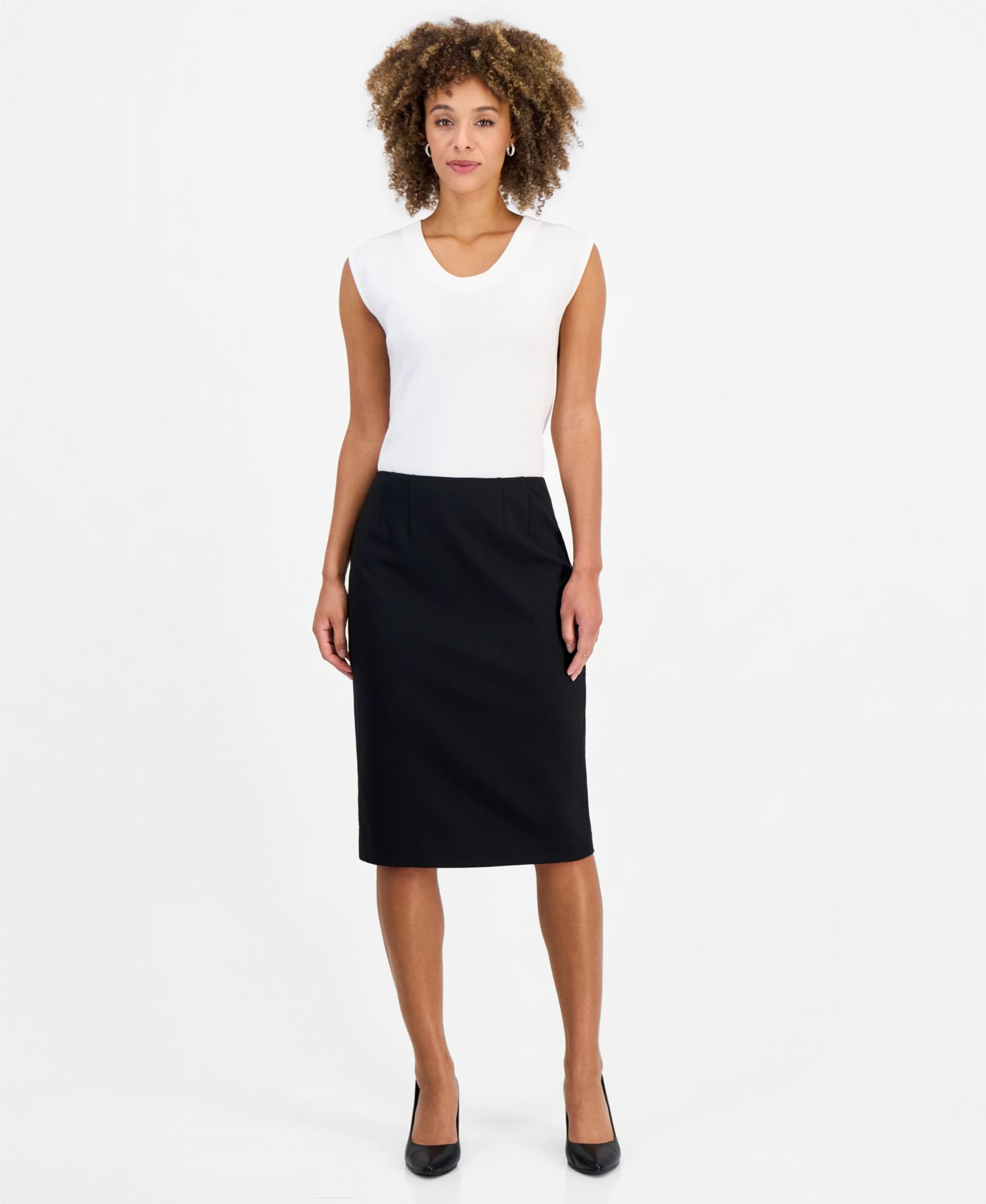 Women's Peplum Pencil Notched-Collar Jacket and Skirt, 2-Piece Set
