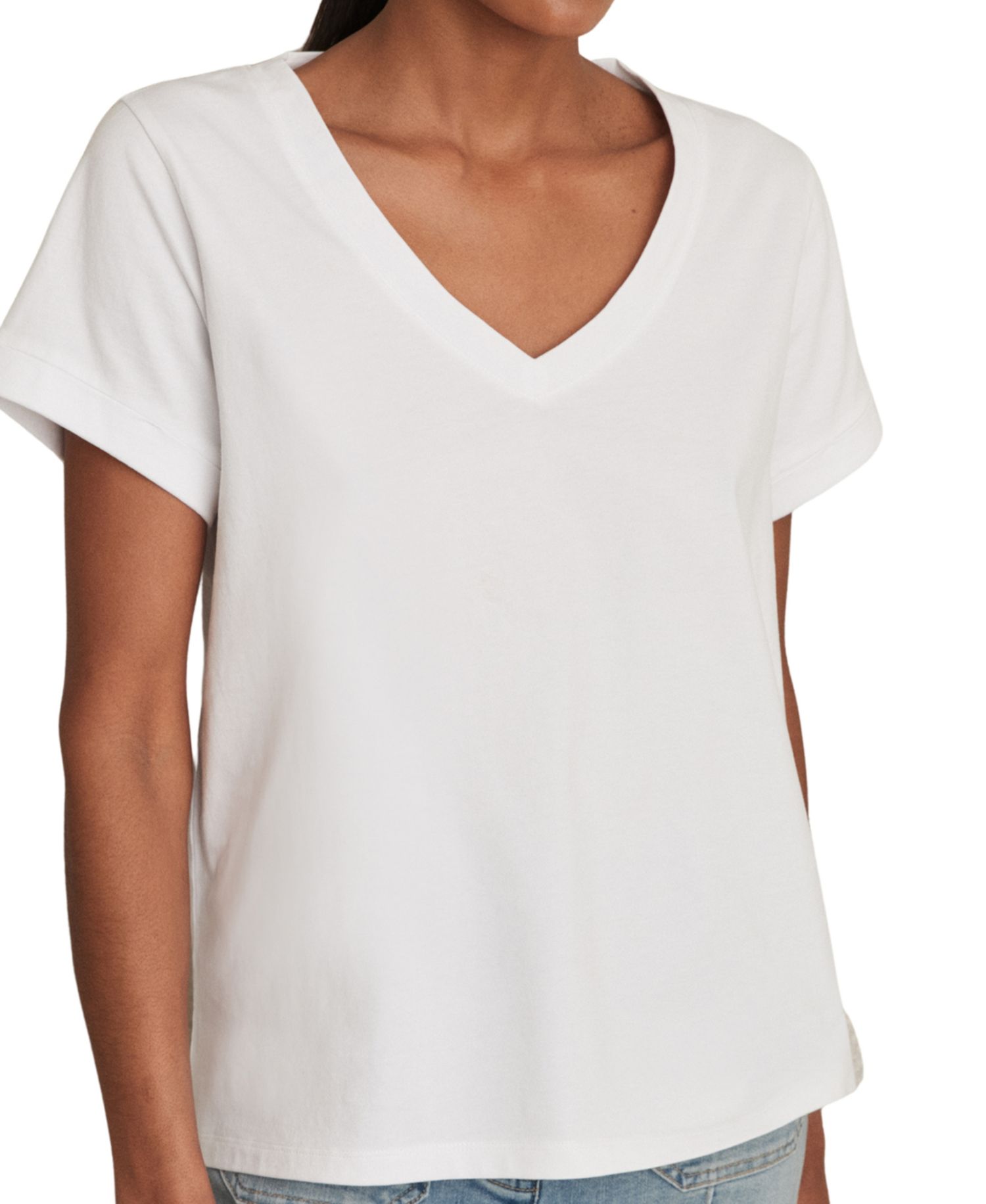Women's Luna Cotton V-Neck T-Shirt