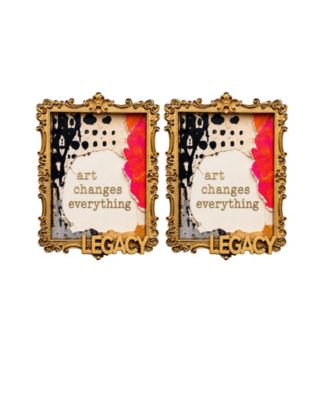 Art Stud Statement Earrings
