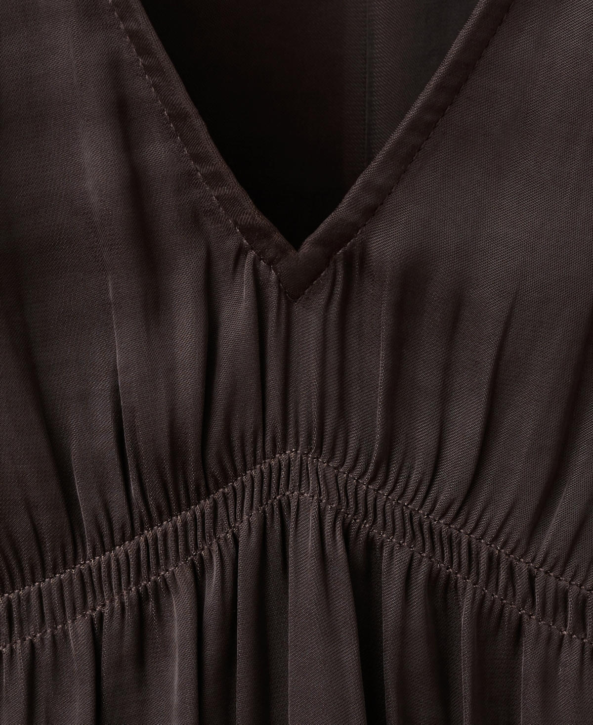 Mango Women's Ruched V-Neck Top