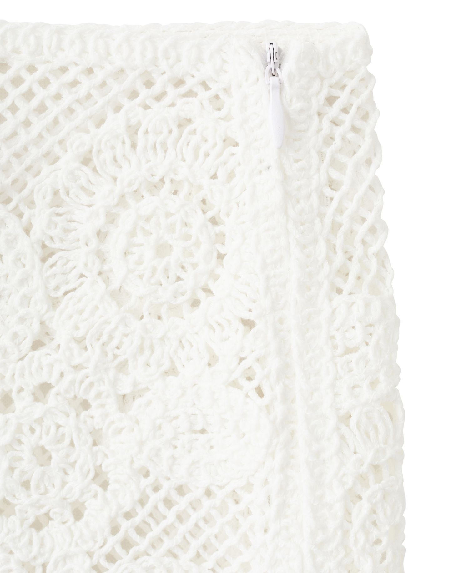 Women's Floral Crocheted Mini Skirt