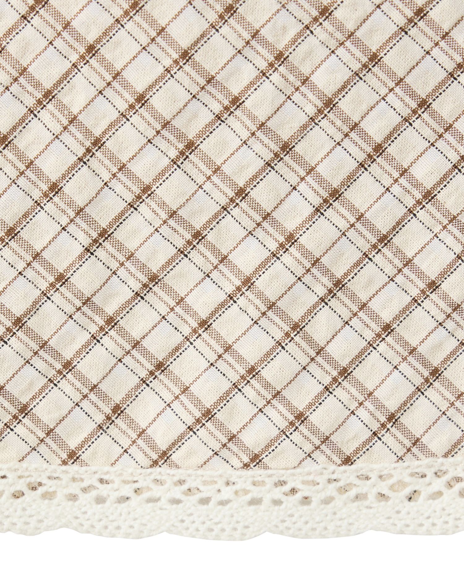 Women's Plaid A-Line Lace Skirt