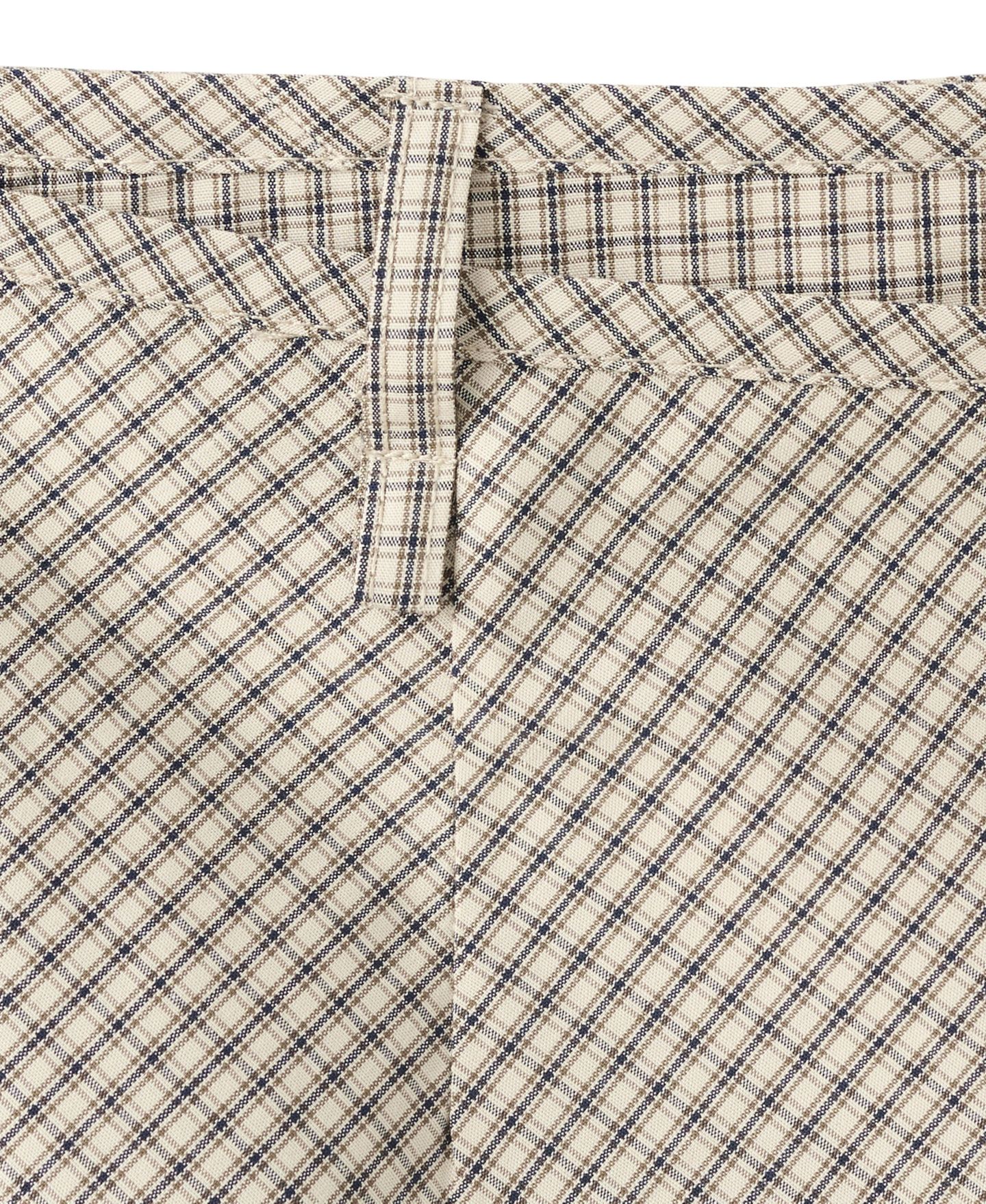 Женская юбка-шорты MANGO Plaid Tie-Waist Skort, 2.68" Inseam, цвет: Экрю — фото 6