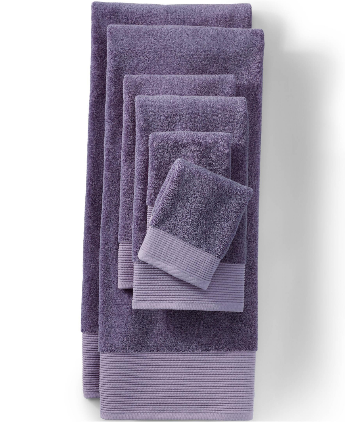 Lands' End Turkish Luxe 2-Piece Washcloth Set
