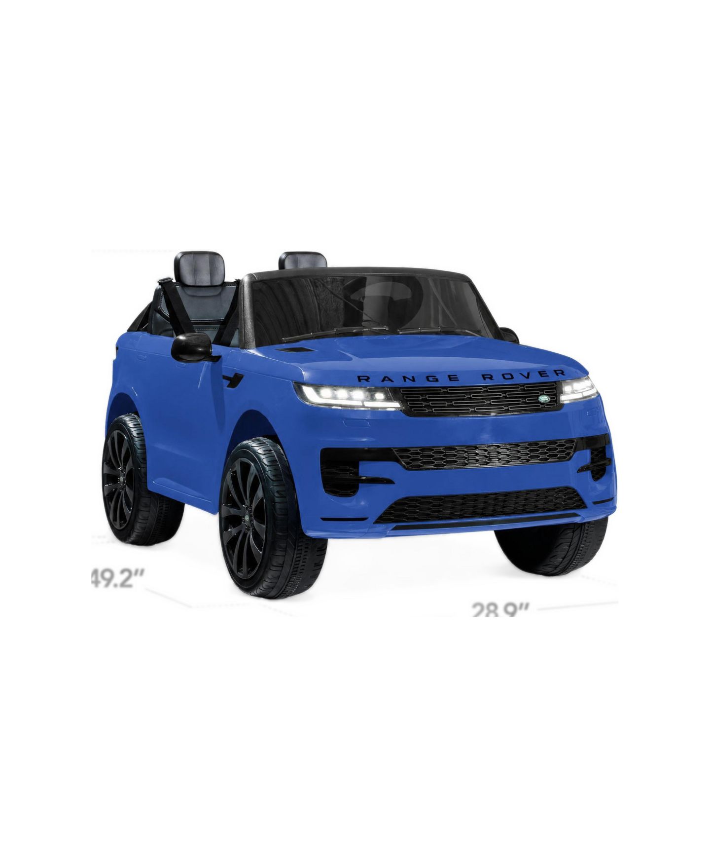 Детская игрушка Best Choice Products Kids 24V 2-Seater Licensed Range Rover Ride-On Car w/ith Parent Control 132lb Weight Capacity, цвет: Синий — фото 2