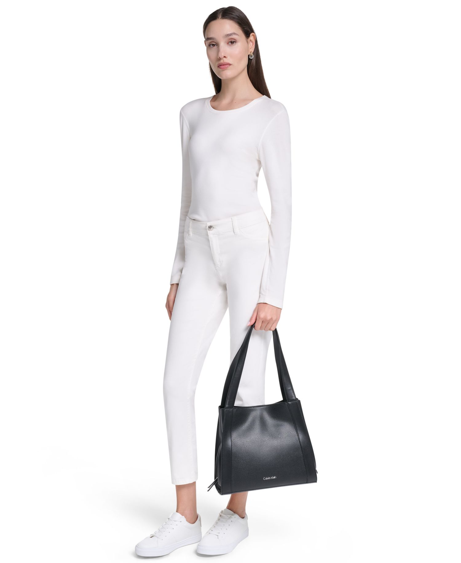 Masie Magnetic Snap Medium Tote Handbag