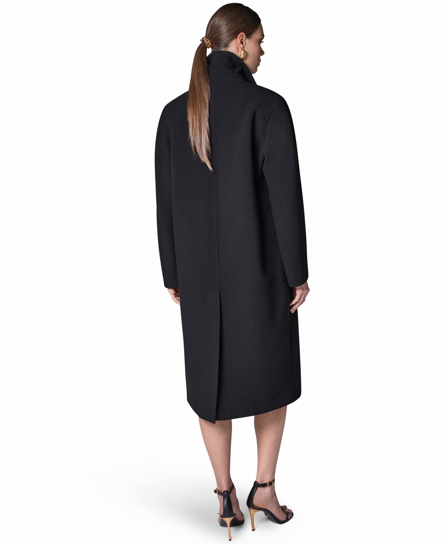 Women's Double-Breasted Lined Rain Coat