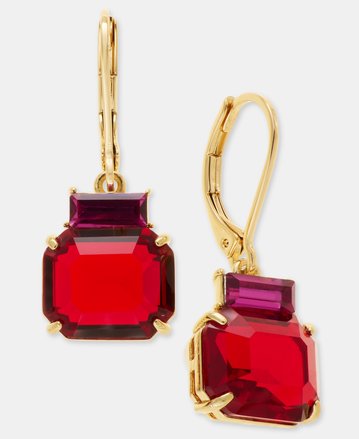 Lauren Ralph Lauren Crystal Baguette Drop Earrings