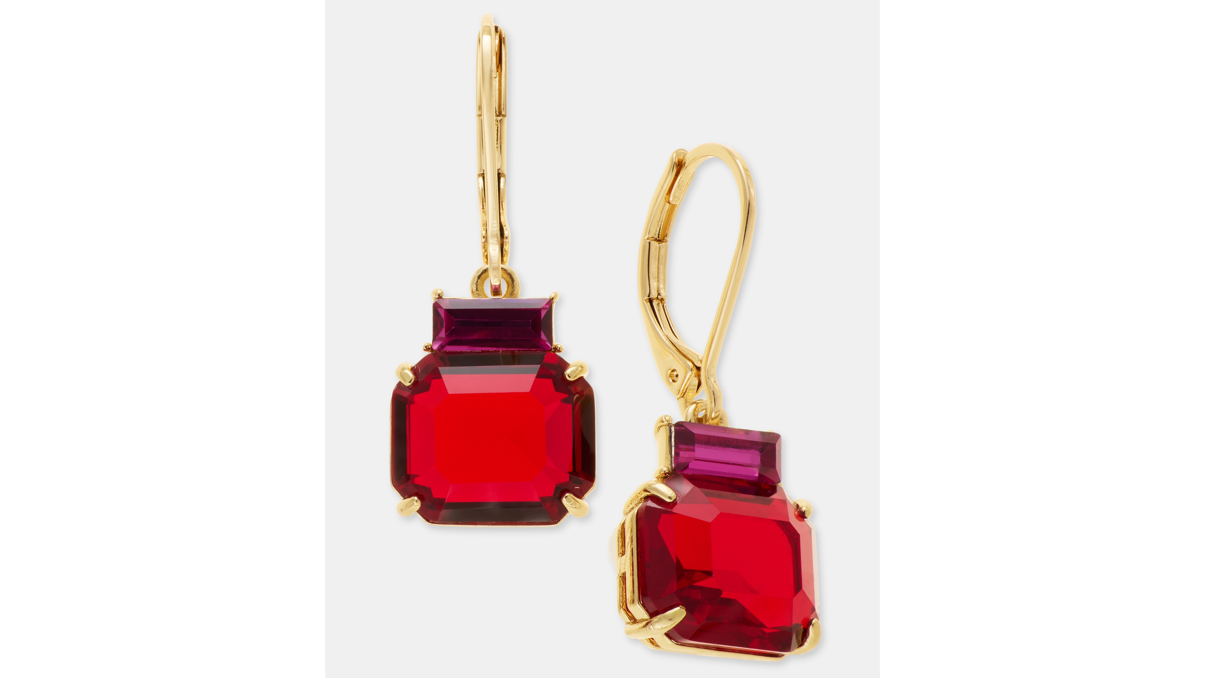 Lauren Ralph Lauren Crystal Baguette Drop Earrings
