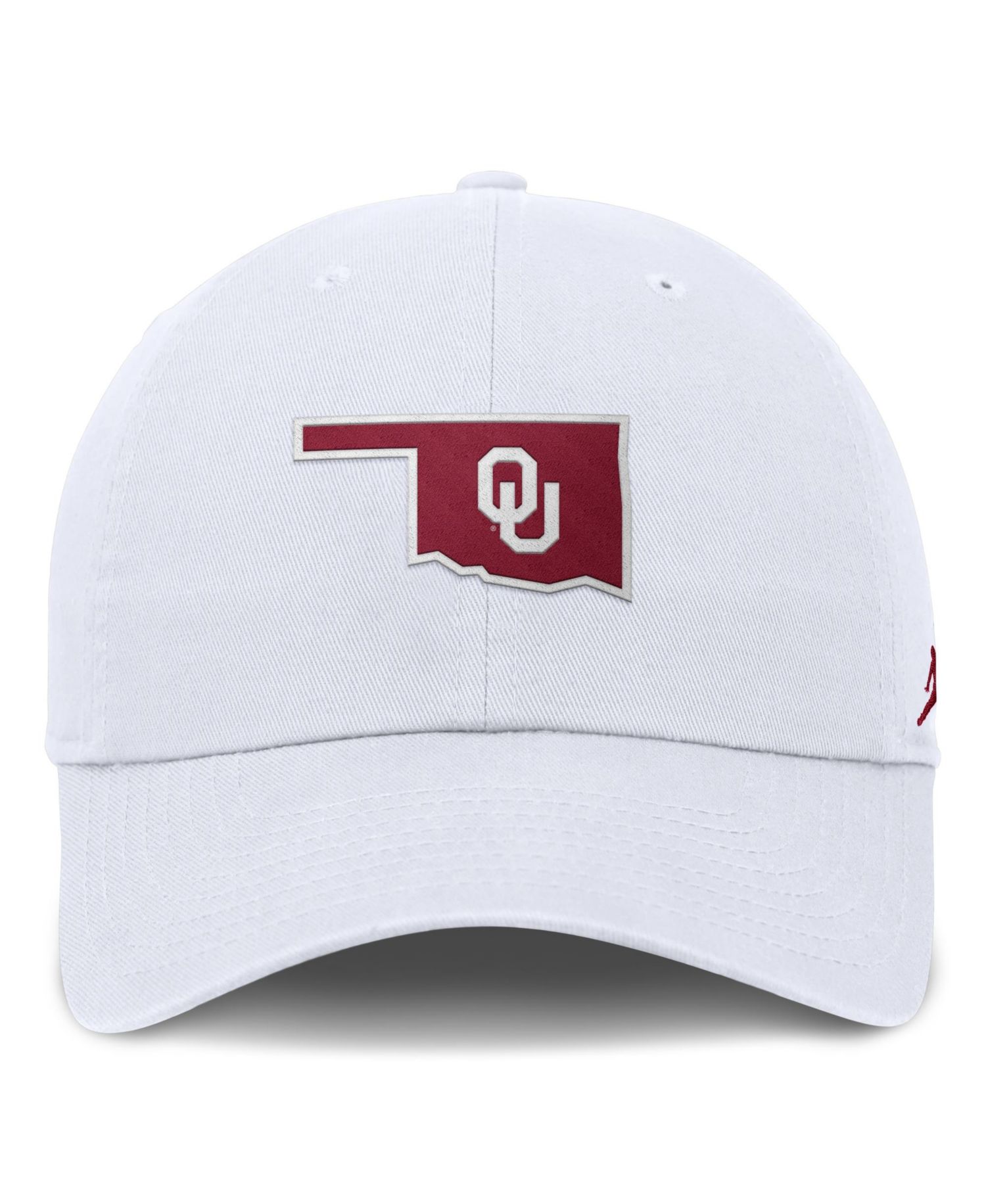 Men's White Oklahoma Sooners Club Dri-FIT Adjustable Hat