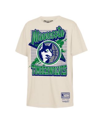 Big Boys and Girls Natural Minnesota Timberwolves Hardwood Classics Retro Vibe T-Shirt