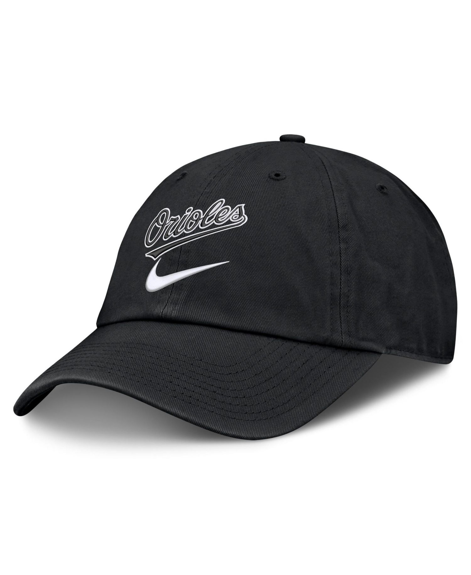 Men's Black Baltimore Orioles Primetime Club Adjustable Hat